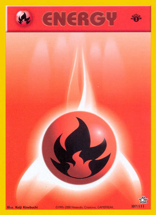 Fire Energy · Neo Genesis 107/111