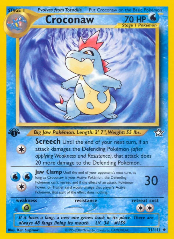 Croconaw · Neo Genesis 31/111