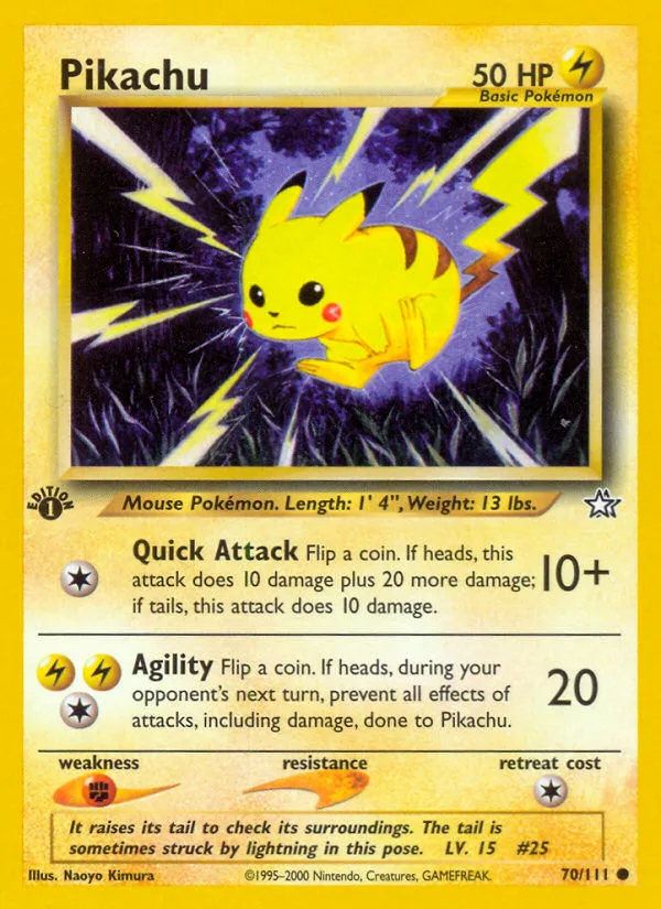 Pikachu · Neo Genesis 70/111