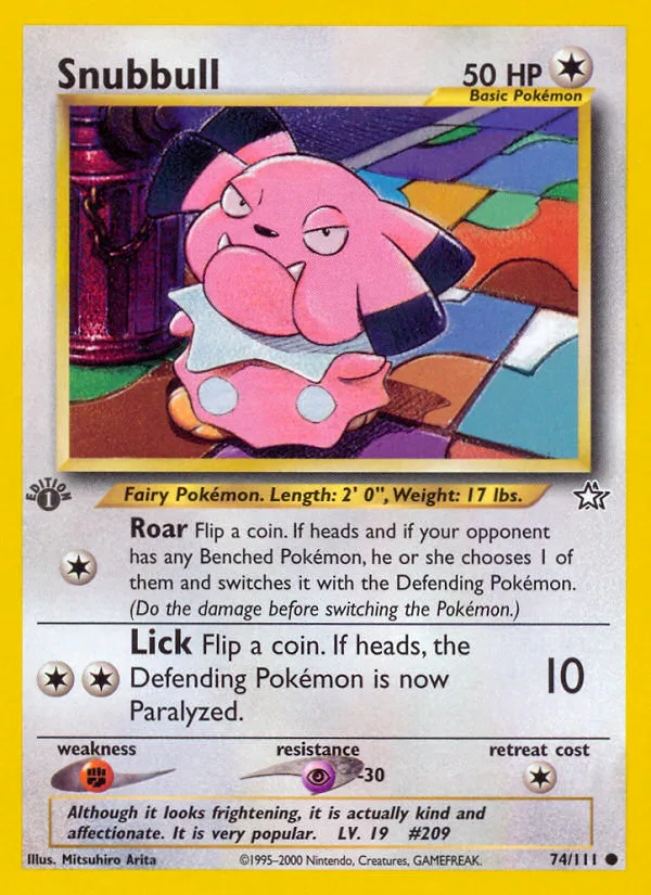 Snubbull · Neo Genesis 74/111