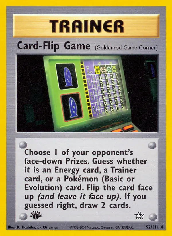Card-Flip Game · Neo Genesis 92/111