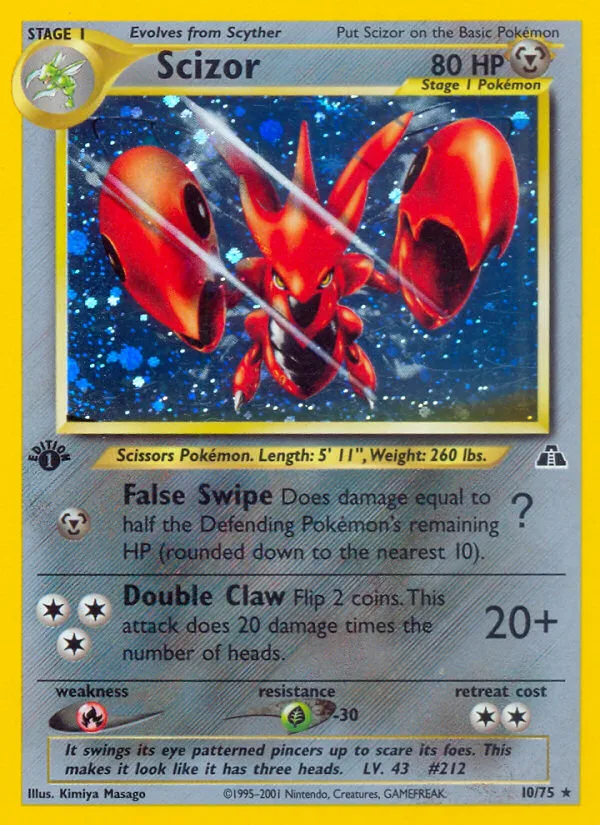 Scizor · Neo Discovery 10/75