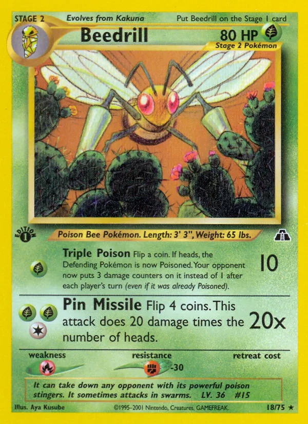 Beedrill · Neo Discovery 18/75