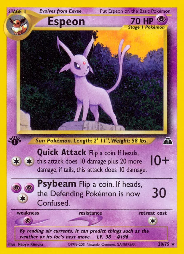 Espeon · Neo Discovery 20/75