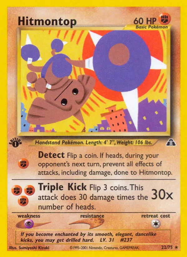 Hitmontop · Neo Discovery 22/75