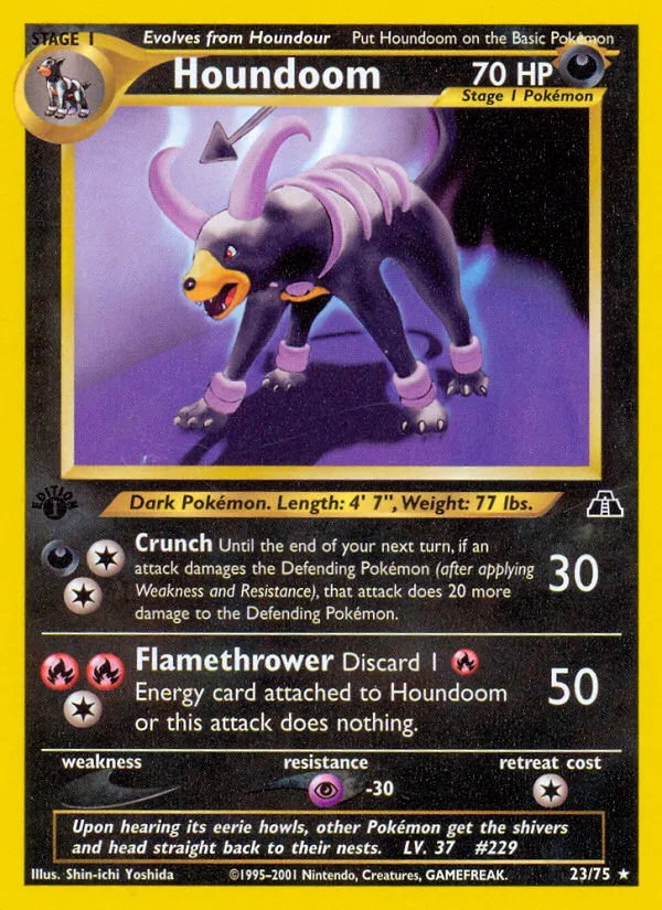 Houndoom · Neo Discovery 23/75