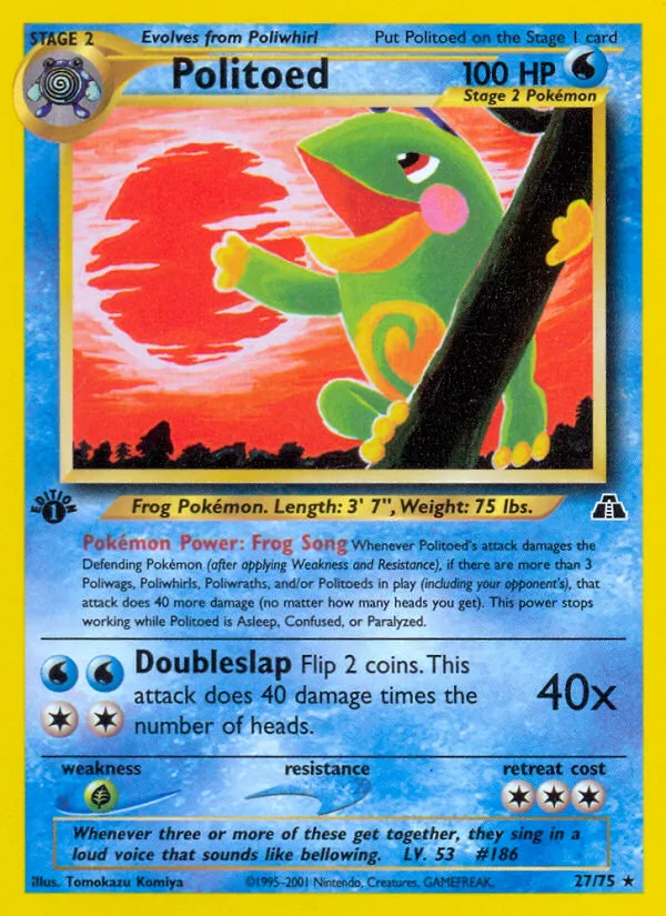 Politoed · Neo Discovery 27/75