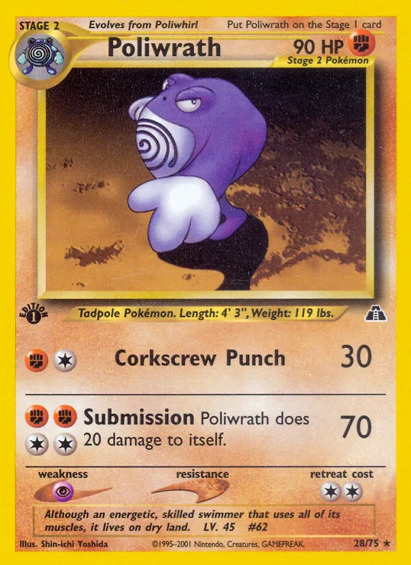 Poliwrath · Neo Discovery 28/75