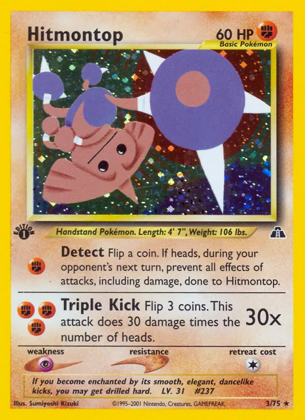 Hitmontop · Neo Discovery 3/75