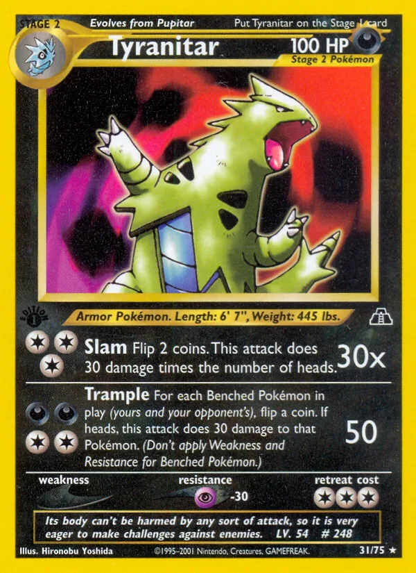 Tyranitar · Neo Discovery 31/75