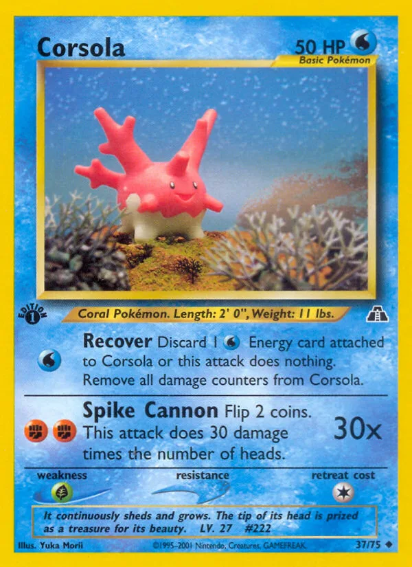 Corsola · Neo Discovery 37/75