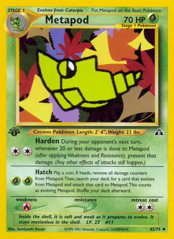 Metapod · Neo Discovery 42/75
