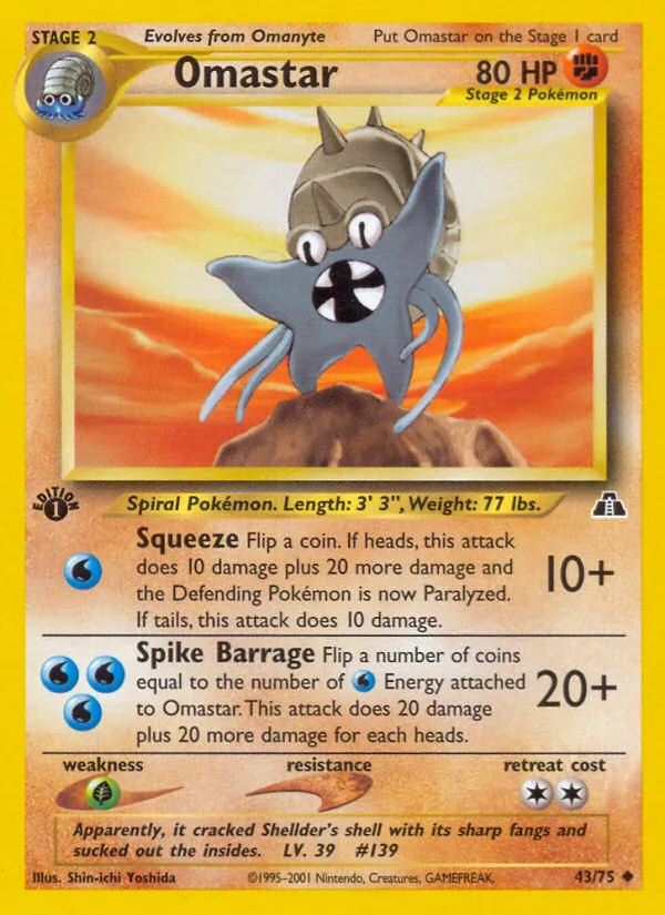 Omastar · Neo Discovery 43/75