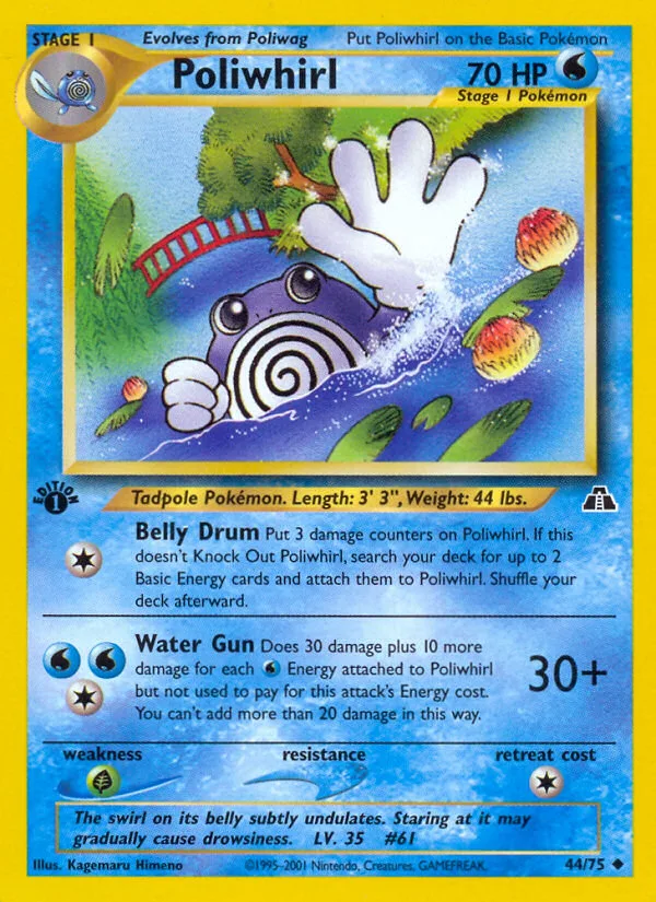 Poliwhirl · Neo Discovery 44/75