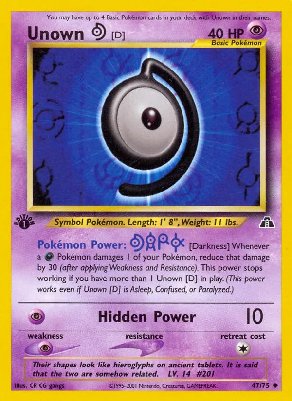 Unown [D] · Neo Discovery 47/75