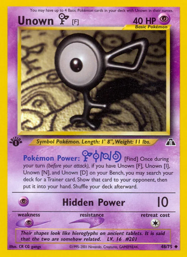 Unown [F] · Neo Discovery 48/75