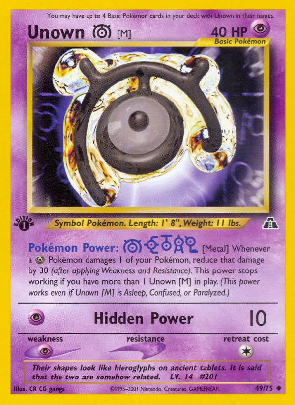 Unown [M] · Neo Discovery 49/75
