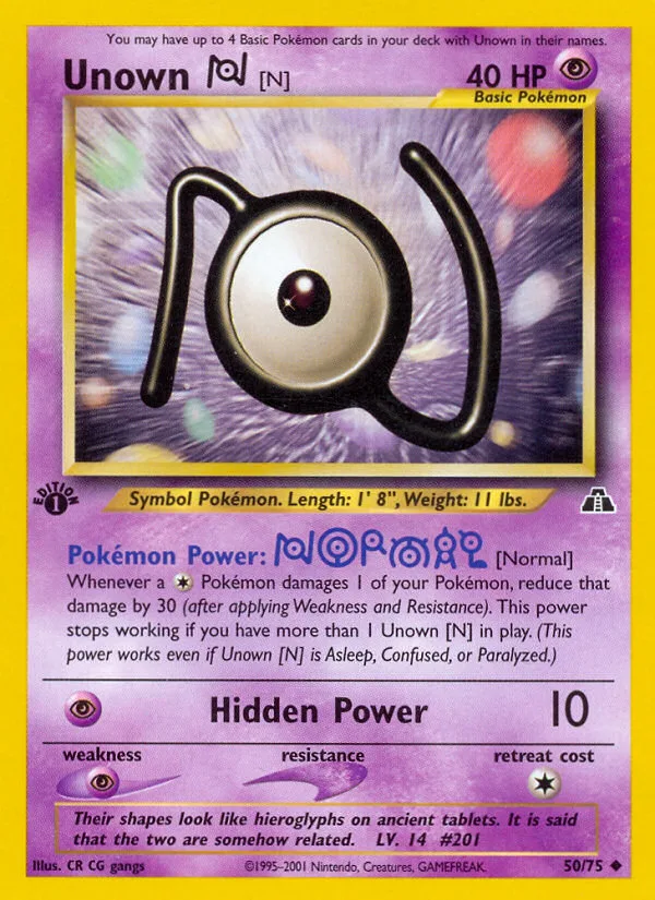 Unown [N] · Neo Discovery 50/75