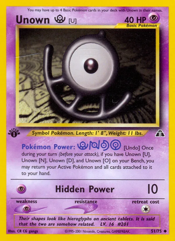 Unown [U] · Neo Discovery 51/75