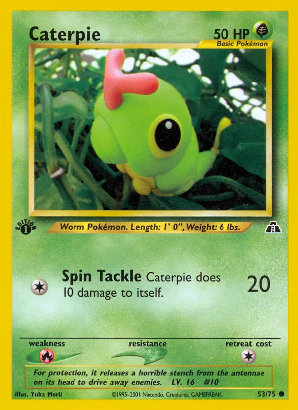 Caterpie · Neo Discovery 53/75