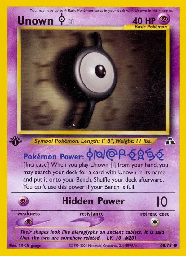 Unown [I] · Neo Discovery 68/75