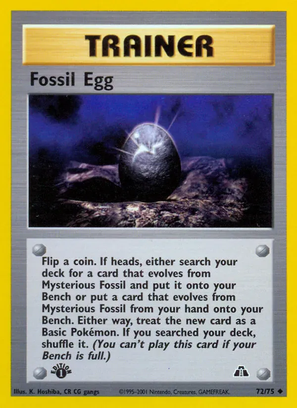 Fossil Egg · Neo Discovery 72/75