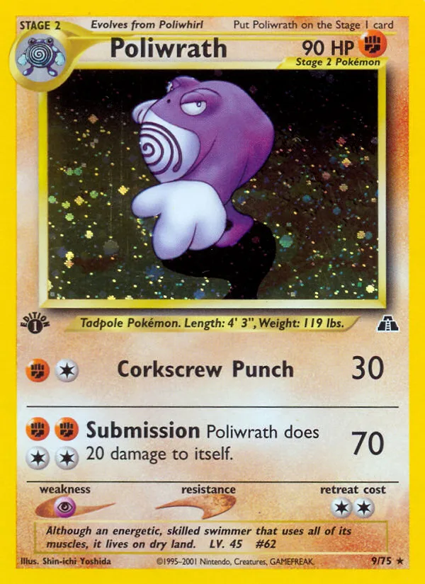 Poliwrath · Neo Discovery 9/75