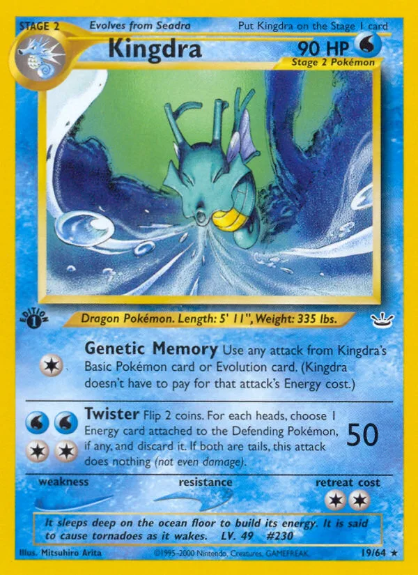 Kingdra · Neo Revelation 19/64