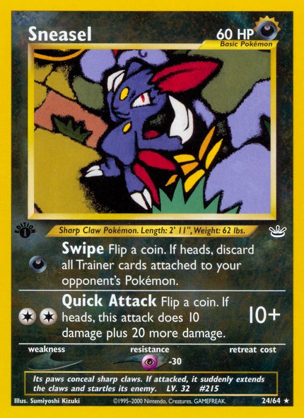 Sneasel · Neo Revelation 24/64