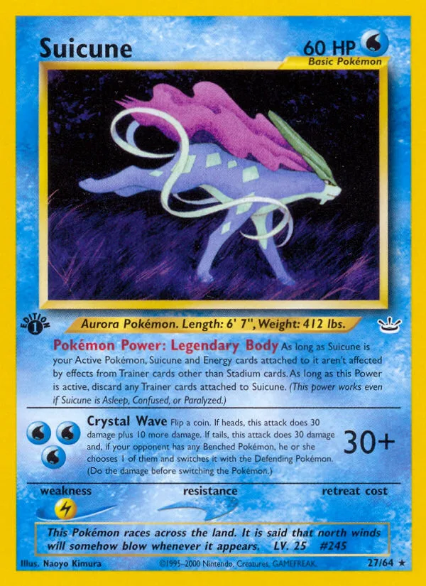 Suicune · Neo Revelation 27/64