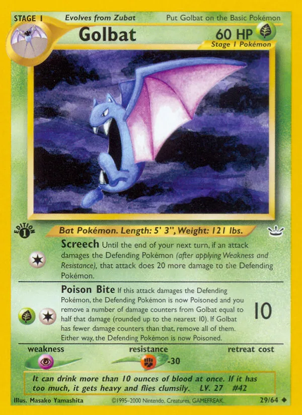 Golbat · Neo Revelation 29/64