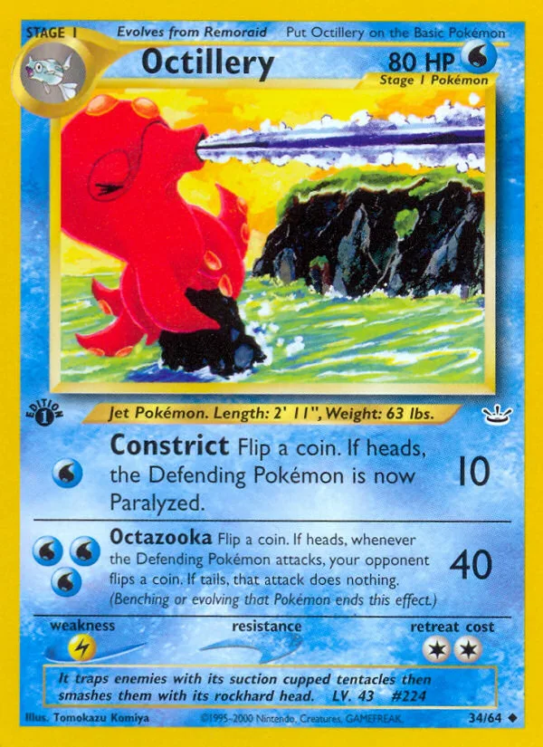 Octillery · Neo Revelation 34/64
