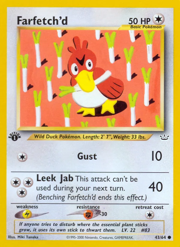 Farfetch'd · Neo Revelation 43/64