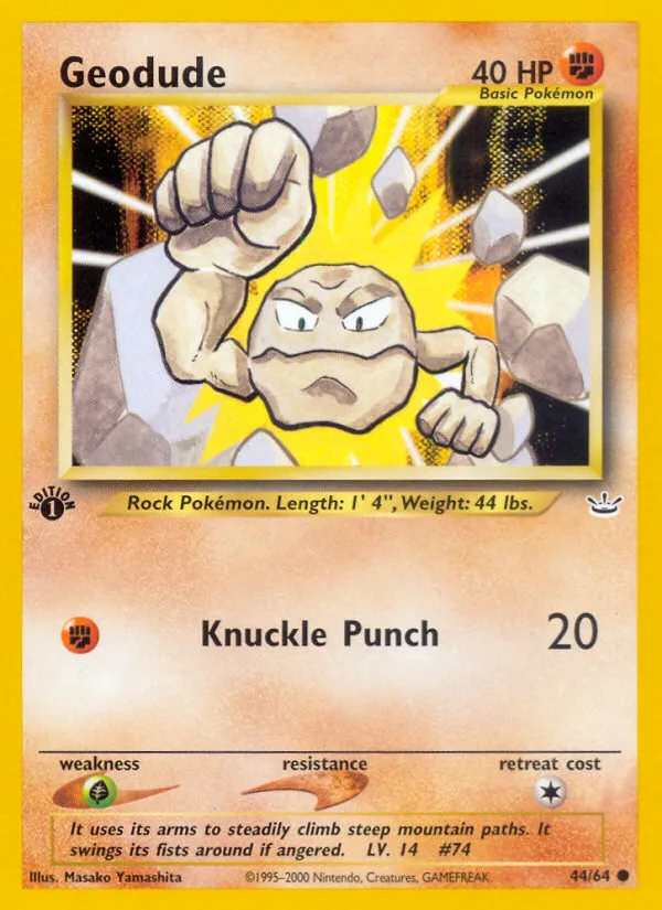 Geodude · Neo Revelation 44/64