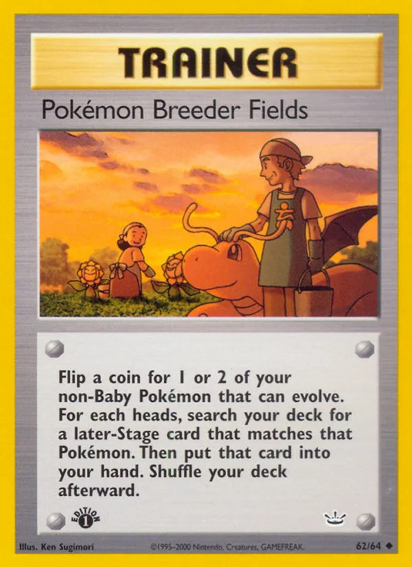 Pokémon Breeder Fields · Neo Revelation 62/64