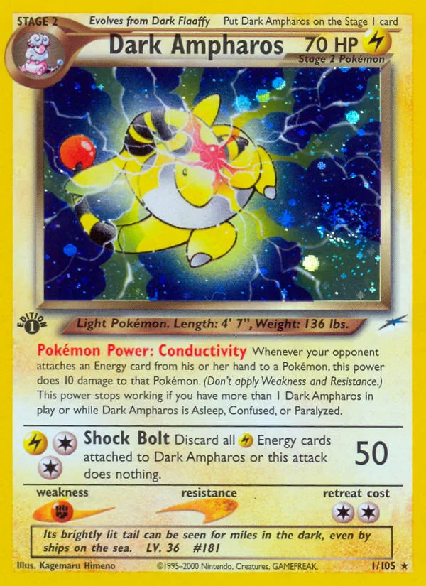 Dark Ampharos · Neo Destiny 1/105