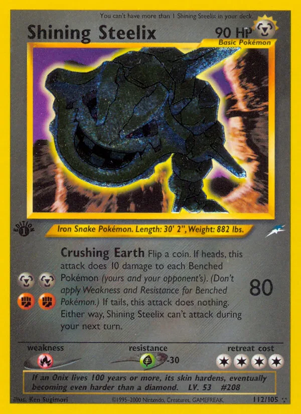 Shining Steelix · Neo Destiny 112/105