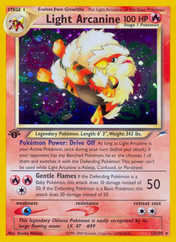 Light Arcanine · Neo Destiny 12/105