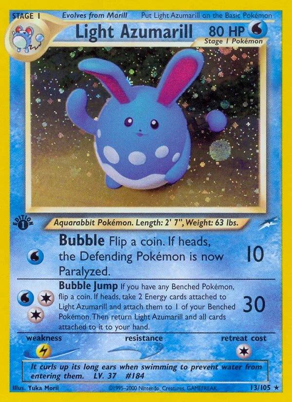 Light Azumarill · Neo Destiny 13/105
