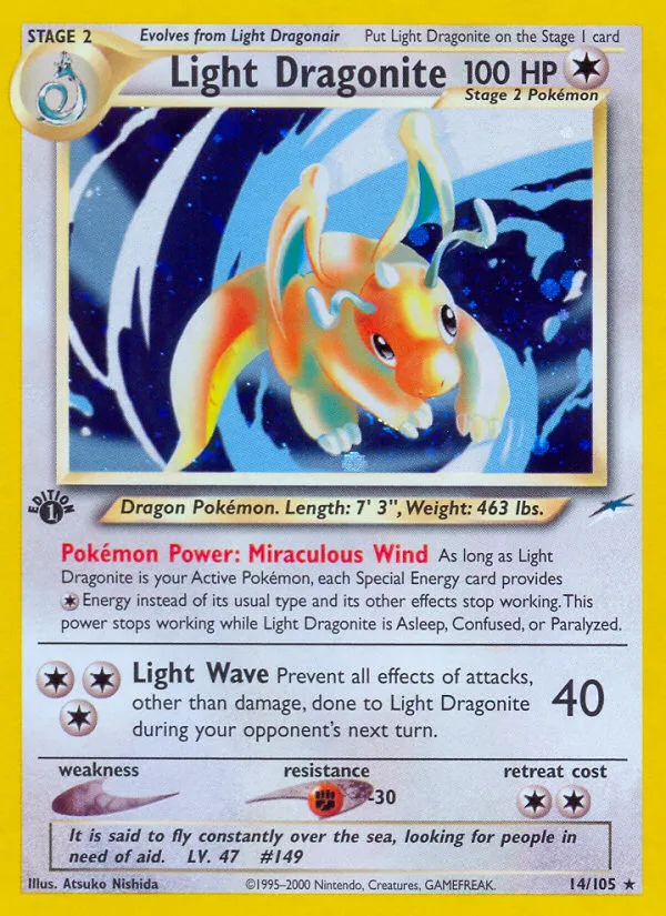 Light Dragonite · Neo Destiny 14/105