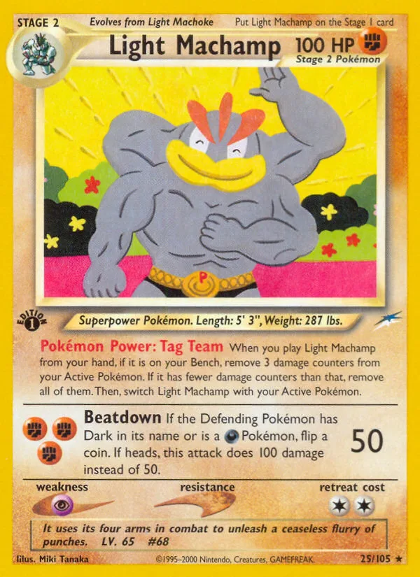 Light Machamp · Neo Destiny 25/105