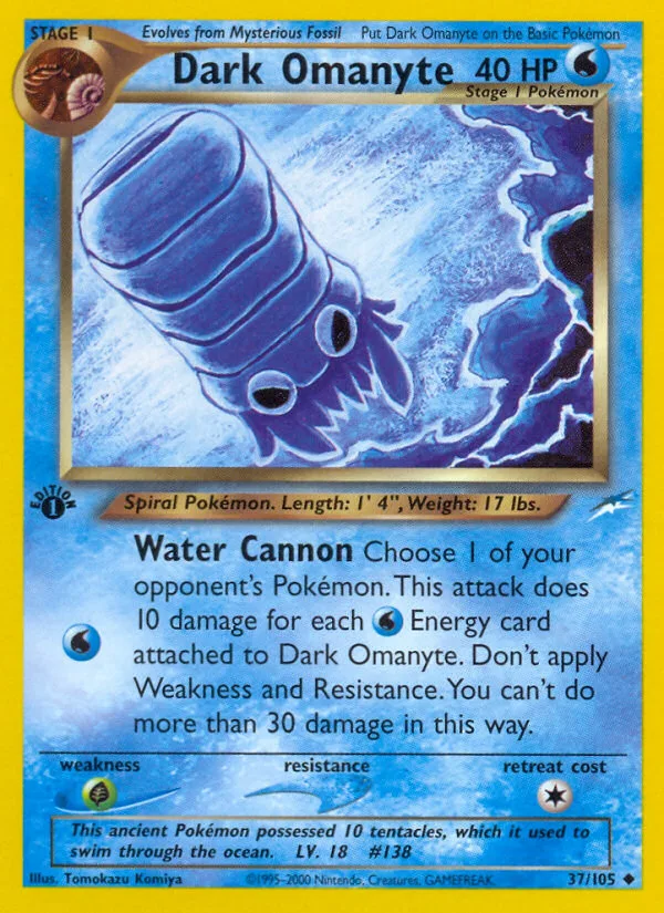 Dark Omanyte · Neo Destiny 37/105