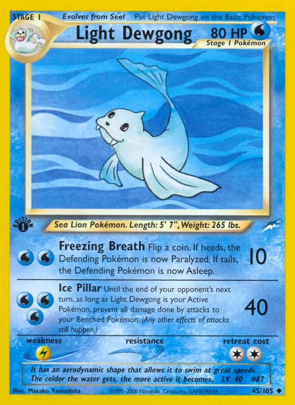 Light Dewgong · Neo Destiny 45/105