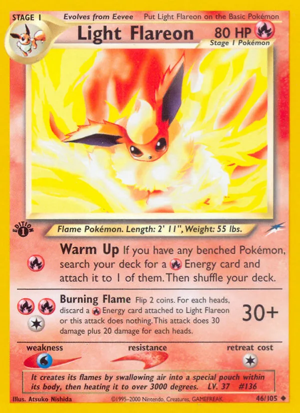 Light Flareon · Neo Destiny 46/105