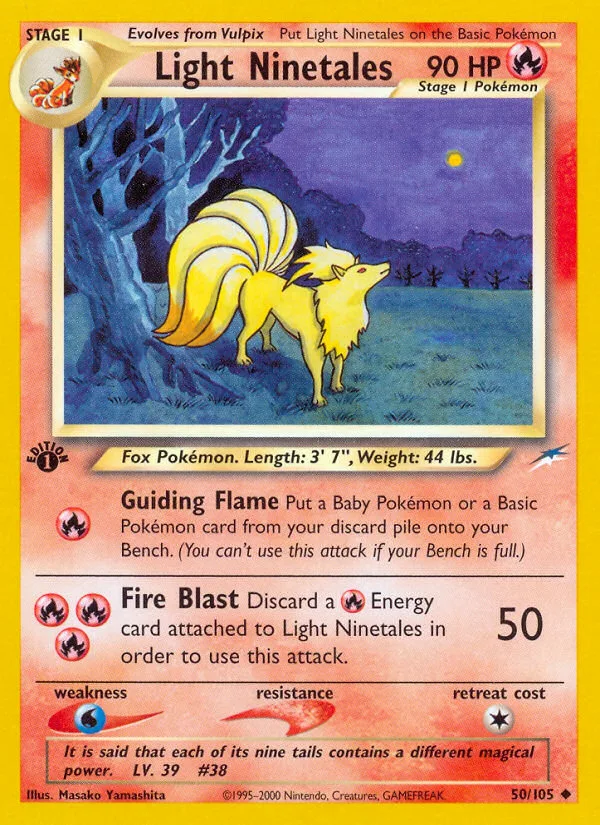 Light Ninetales · Neo Destiny 50/105