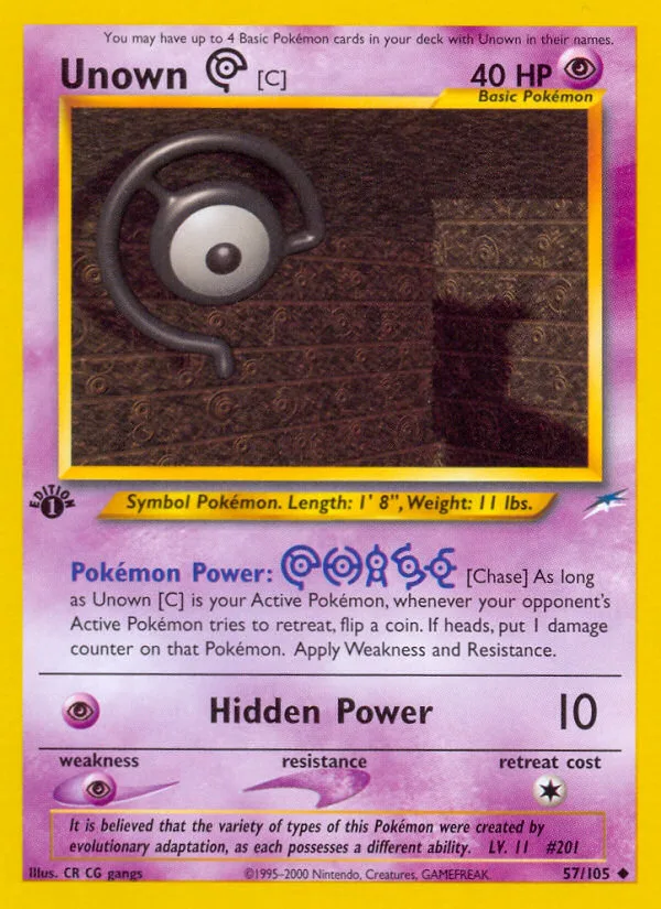 Unown [C] · Neo Destiny 57/105