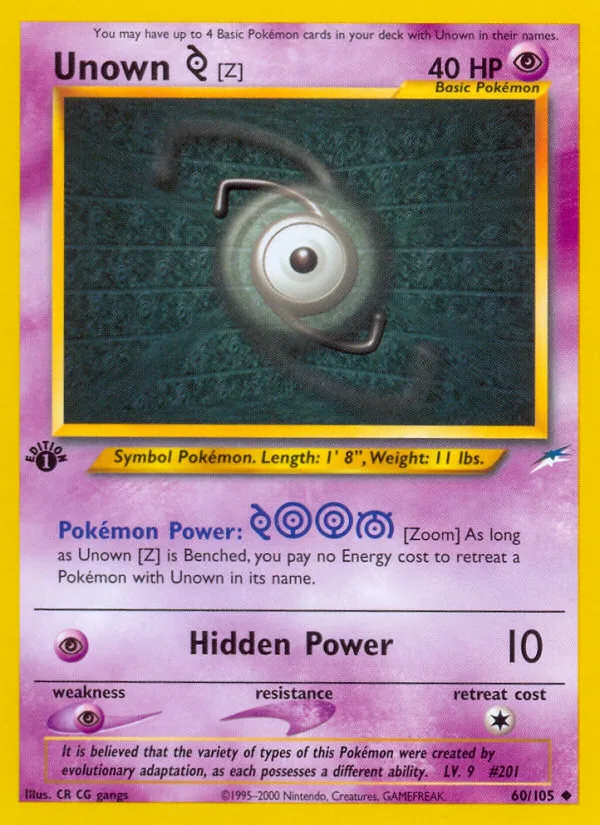 Unown [Z] · Neo Destiny 60/105