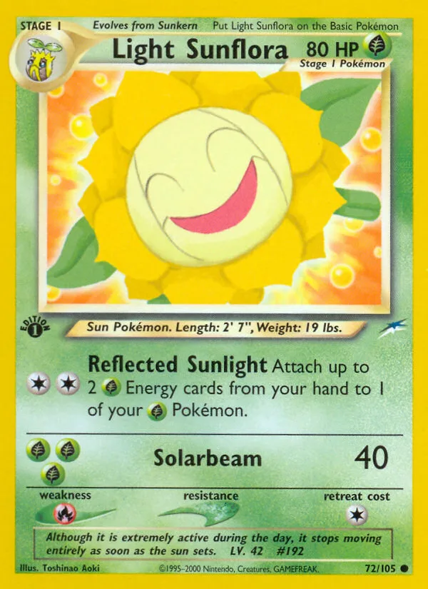 Light Sunflora · Neo Destiny 72/105