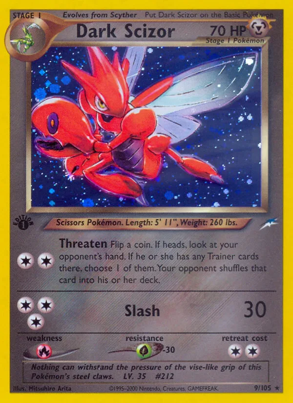 Dark Scizor · Neo Destiny 9/105