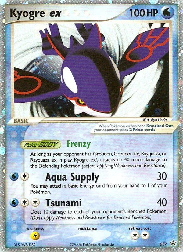 Kyogre ex · Nintendo Black Star Promos 37/40